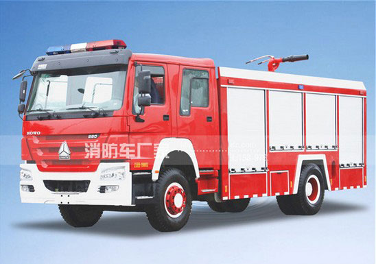 重汽豪沃8噸水罐消防車圖片 重汽豪沃8噸水罐消防車圖片
