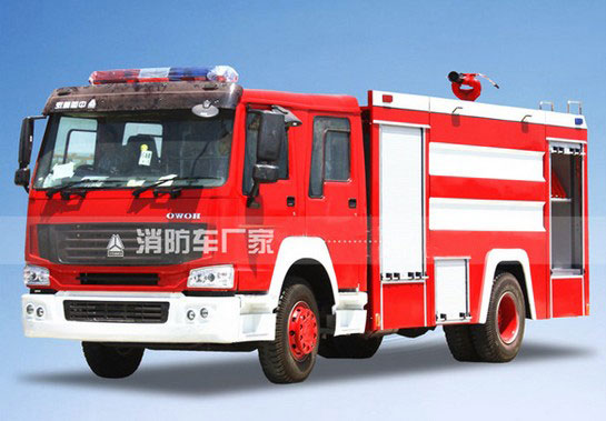 10噸重汽豪沃水罐消防車圖片 10噸重汽豪沃水罐消防車圖片