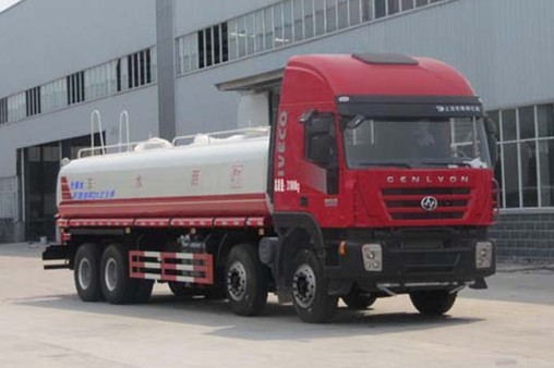 25噸灑水車多少錢_紅巖前四后八25噸綠化灑水車廠家價(jià)格3