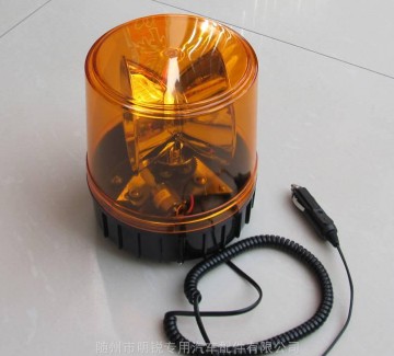 灑水車黃色圓警示燈-大圓轉燈-24V旋轉吸頂燈帶磁鐵2