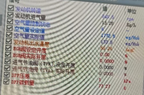 服務(wù)技師先通過EOL軟件監(jiān)控發(fā)動(dòng)機(jī)轉(zhuǎn)速、碳載量、進(jìn)氣流量 服務(wù)技師先通過EOL軟件監(jiān)控發(fā)動(dòng)機(jī)轉(zhuǎn)速、碳載量、進(jìn)氣流量