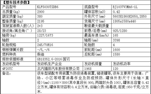 國六福田皮卡防疫消毒灑水車 國六福田皮卡防疫消毒灑水車