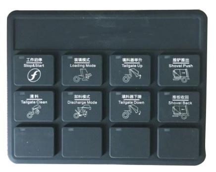 壓縮垃圾車電控系統CAN前硅膠面板/前控制盒 壓縮垃圾車電控系統CAN前硅膠面板/前控制盒