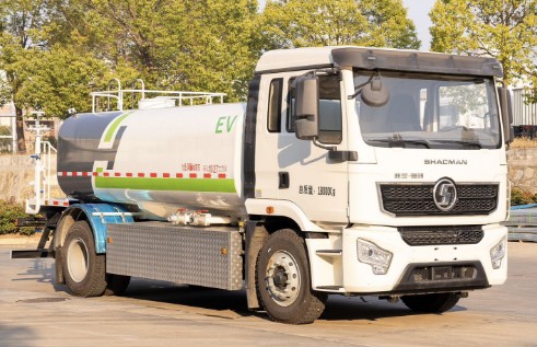 12方陜汽德創純電動灑水車_楚勝牌CSC5187GPSSBEV型純電動綠化噴灑車4